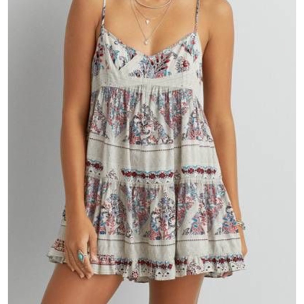 AEO patterned babydoll dress